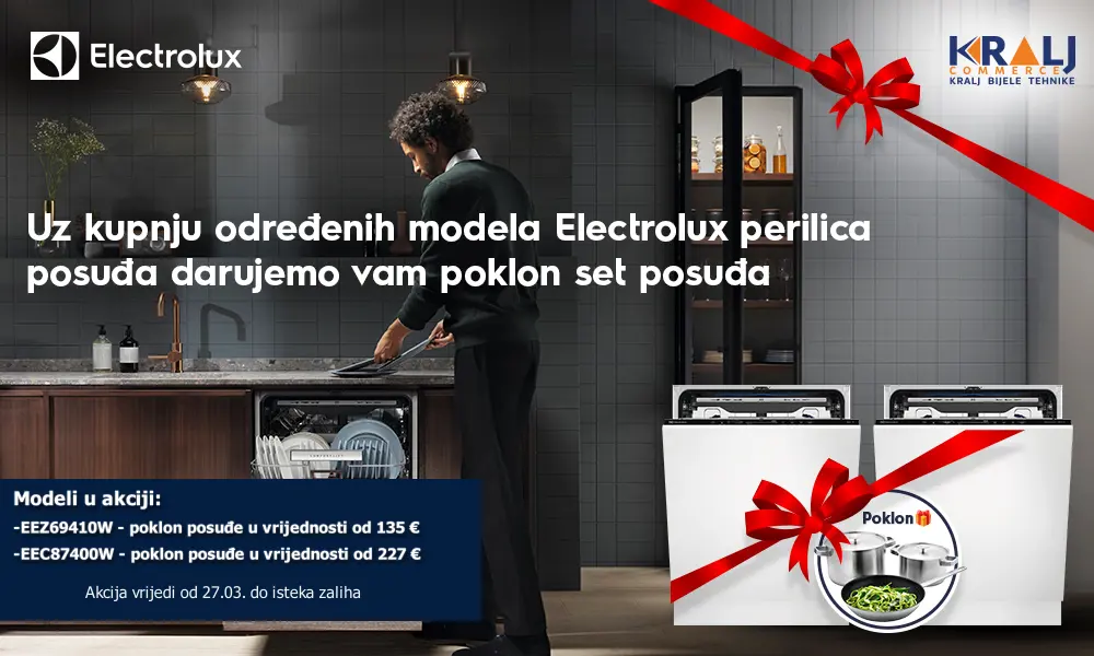 Electrolux suđerice / poklon posuđe