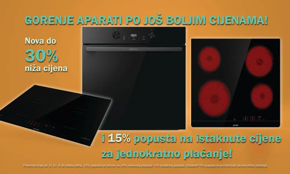 Gorenje do 30 posto snizeni