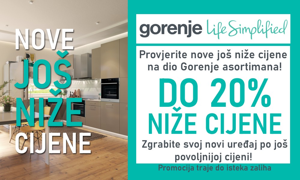 Gorenje još niže cijene