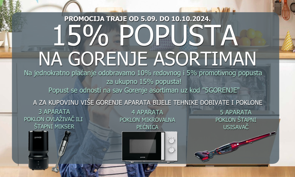 Gorenje pokloni i popust