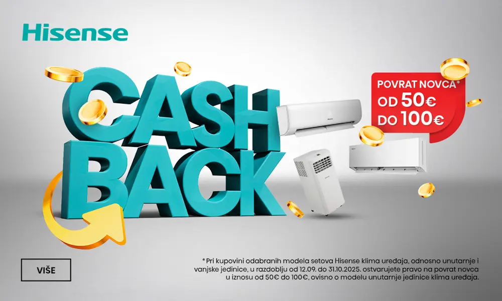 Hisense klime CashBach
