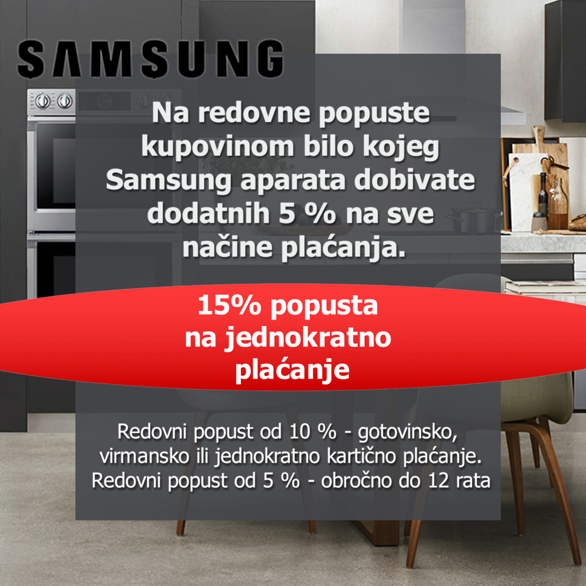 SAMSUNG 15%