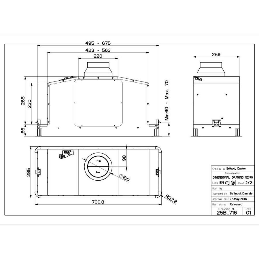 Napa Faber In-Light EV8+ WH MATT KL A52 110.0456.216