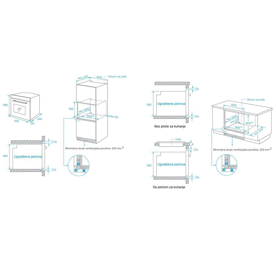 Pećnica Končar UPV7215TM