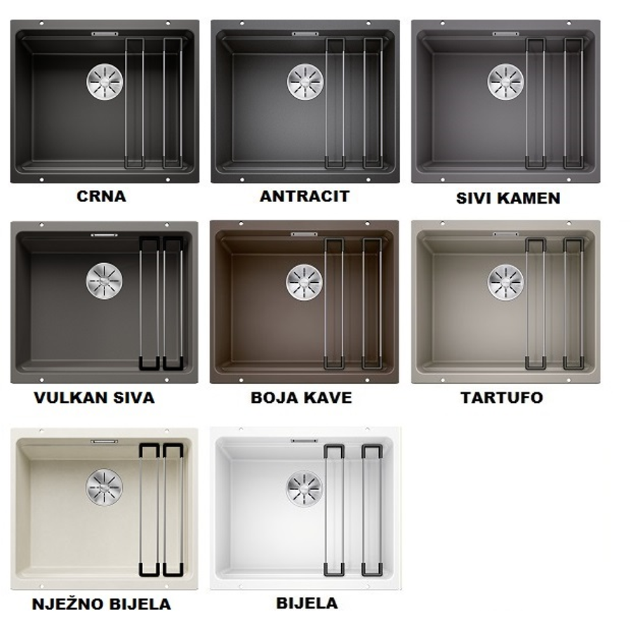 Sudoper Blanco Etagon 500-U silgranit bez daljinskog s priborom