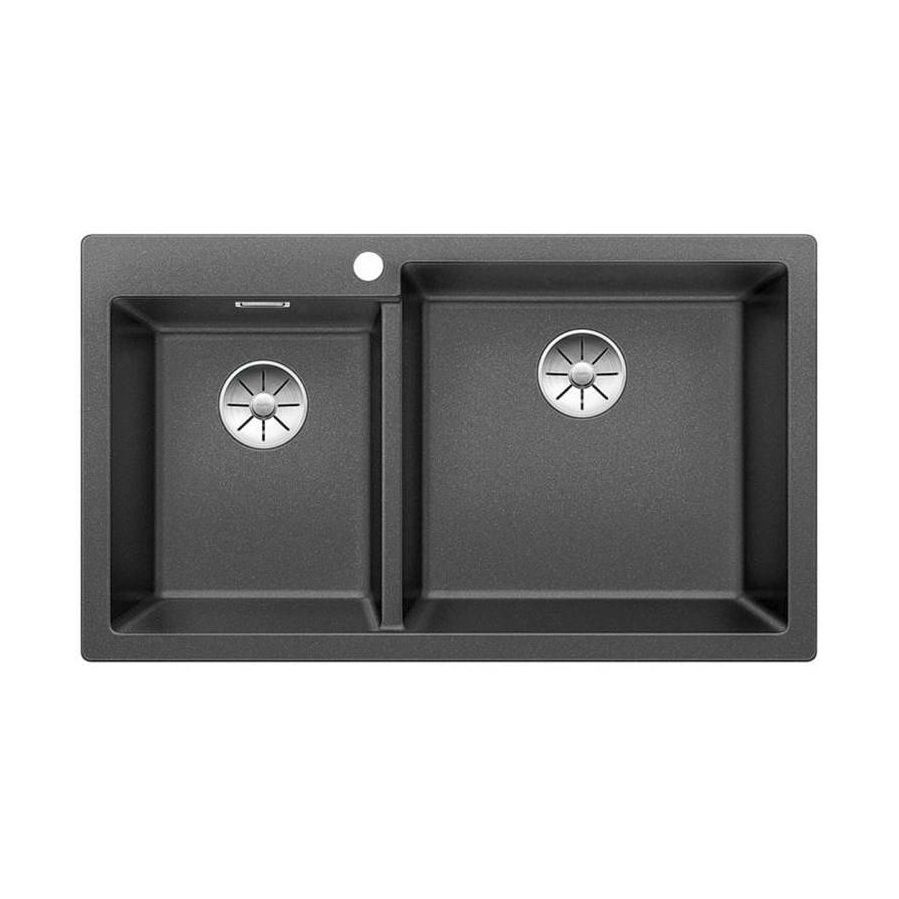 Sudoper Blanco Pleon 9 crni bazen lijevo InFino bez dalj. 527636