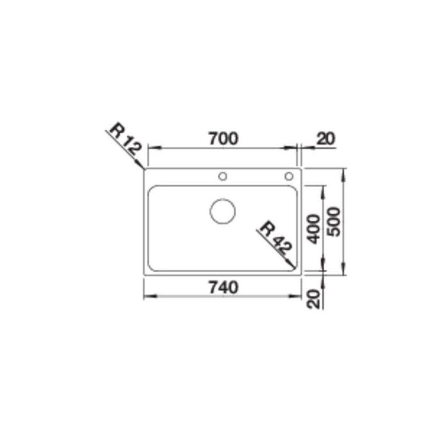 Sudoper Blanco Solis 700-IF/A s dalj. 526127