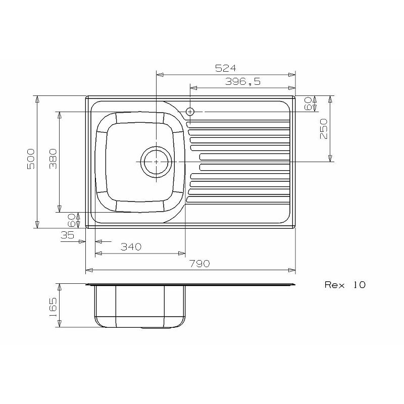 Sudoper Reginox REX10