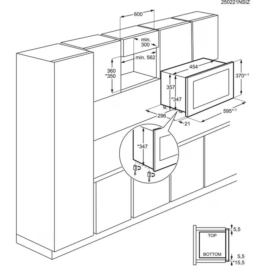 Ugradbena mikrovalna pećnica AEG TB6SM171DB SteamSet