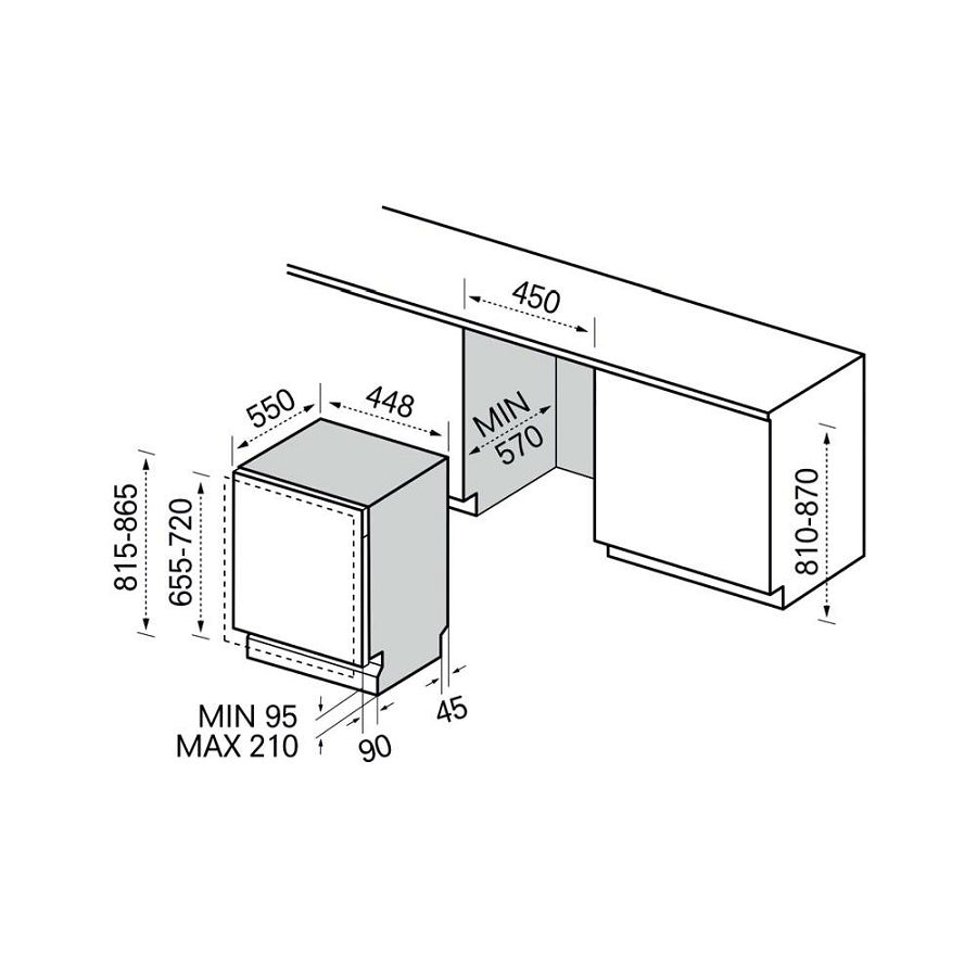 Ugradbena perilica posuđa Midea MID45S110-HR